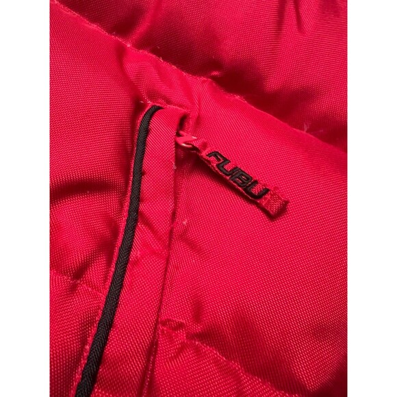 VTG 90s Y2K FUBU Down Racing Puffer Jacket Streetwear XL Red/Gray THE COLLECTION - Picture 16 of 16